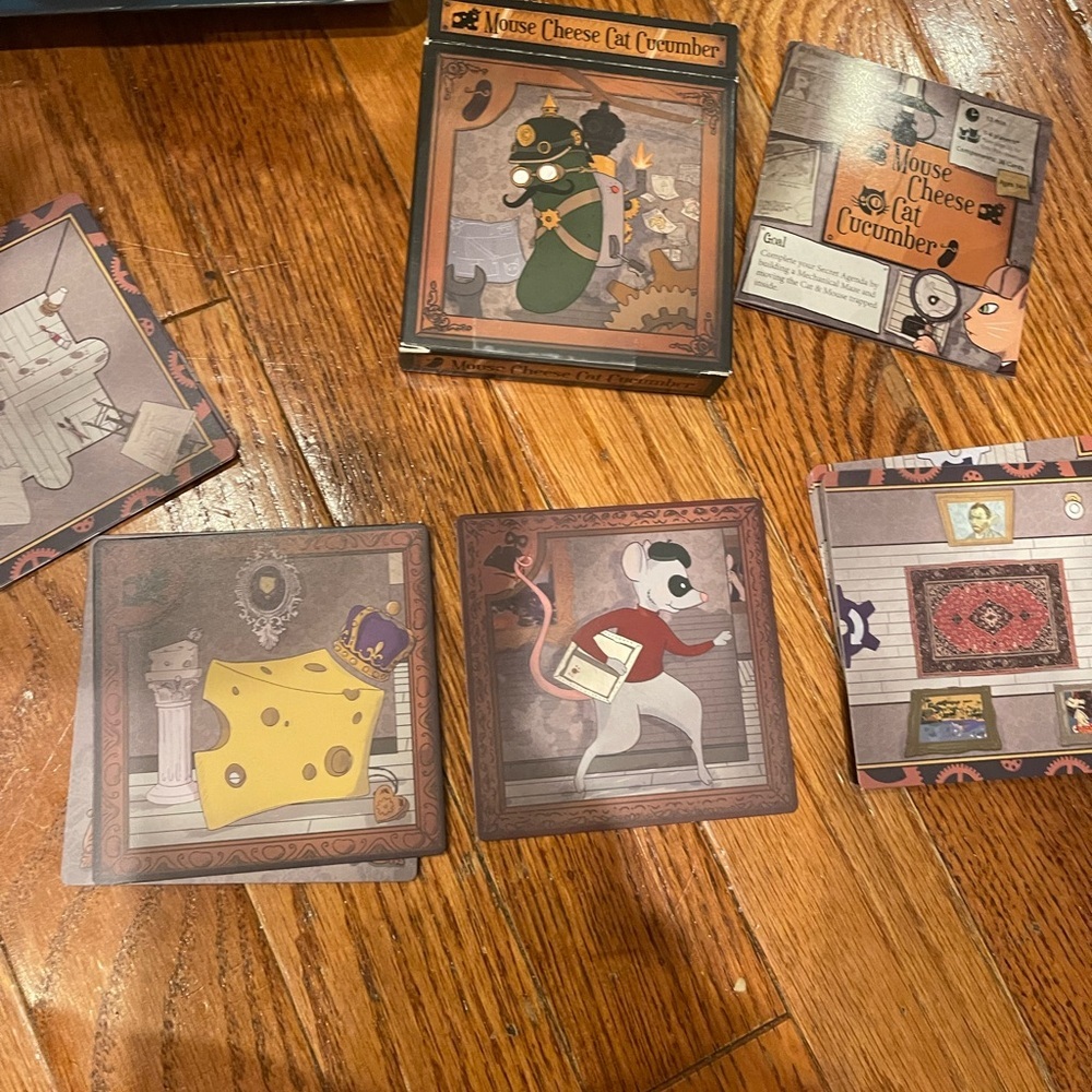 Mouse Cheese Cat Cucumber Game - Multicolor